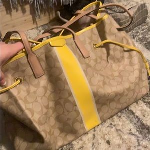 Coach laptop purse